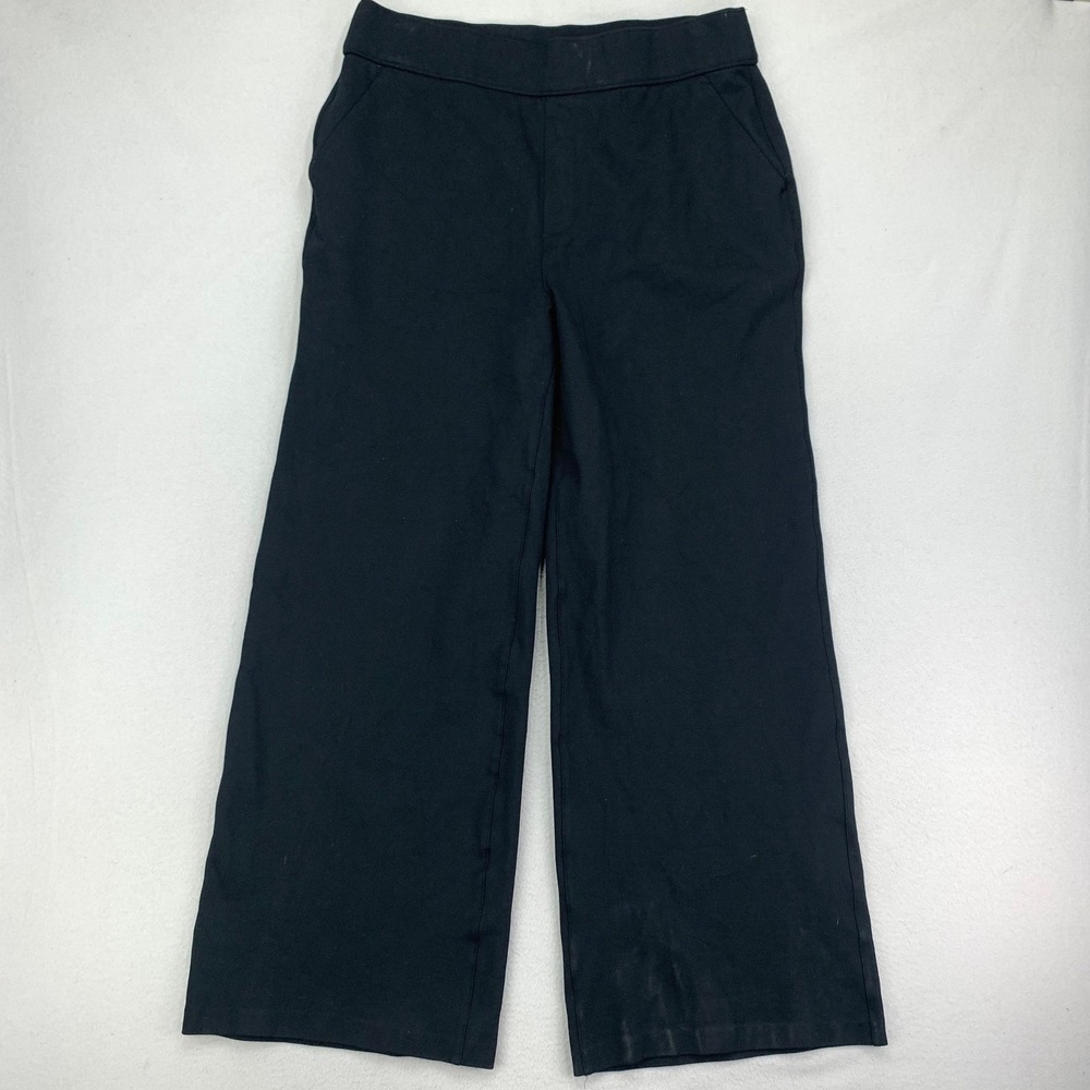 SPANX‎ Supersmooth PerfectFit Ponte Wide Leg Pants Womens 1X Black Stretch